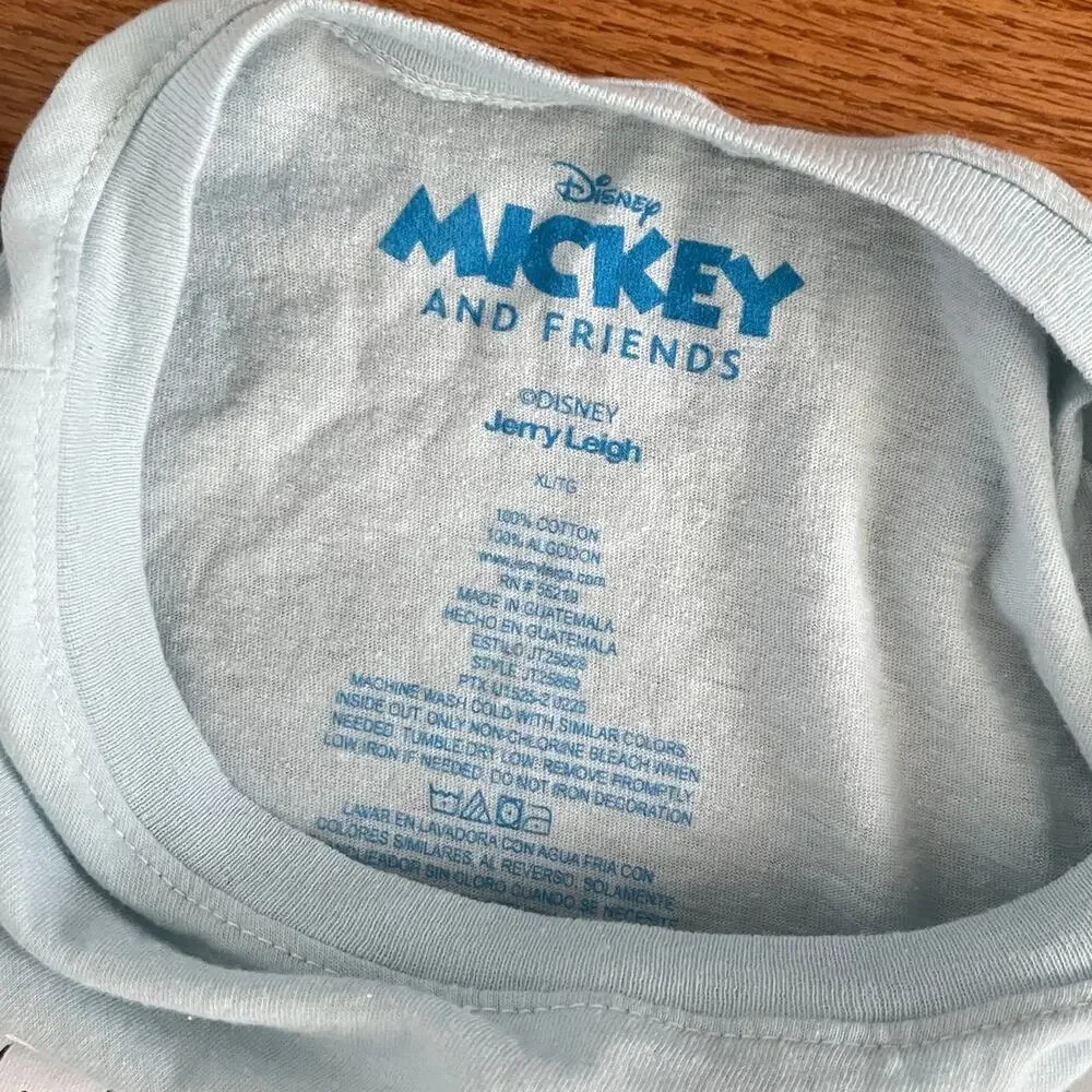 Disney Mickey and Friends Friends Forever Light Blue Graphic T-Shirt Kids XL